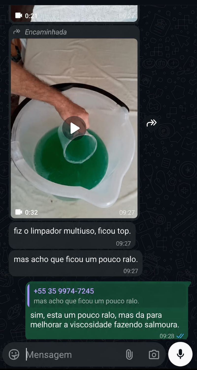 Depoimento — Limpador Multiuso