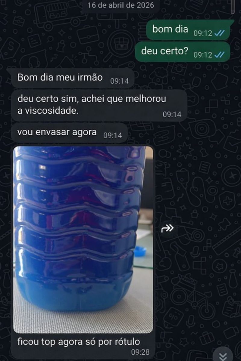 Depoimento — Shampoo Azul